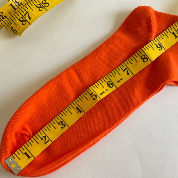 🧚 2/$15 Men’s Diesel Logo Cuff Socks Orange Size M - Picture 4 of 5